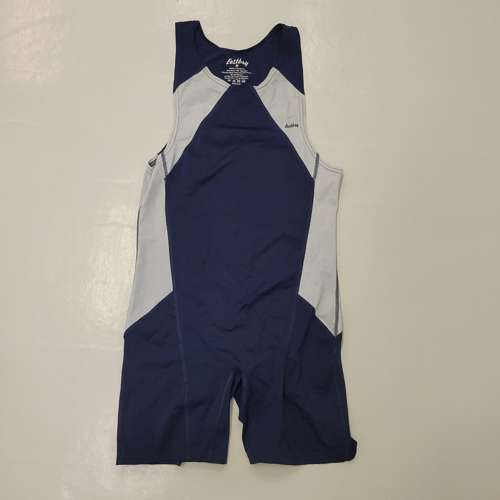 Eastbay Wrestling Navy Blue Mens Size Small  Tracksuit‎ Leotard Compression